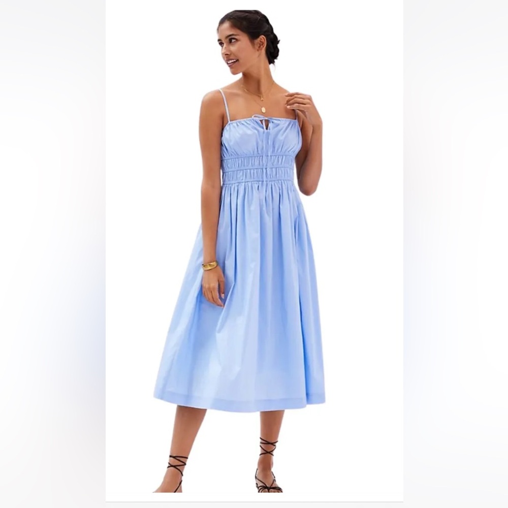 Anthropologie Smocked Midi Dress size M